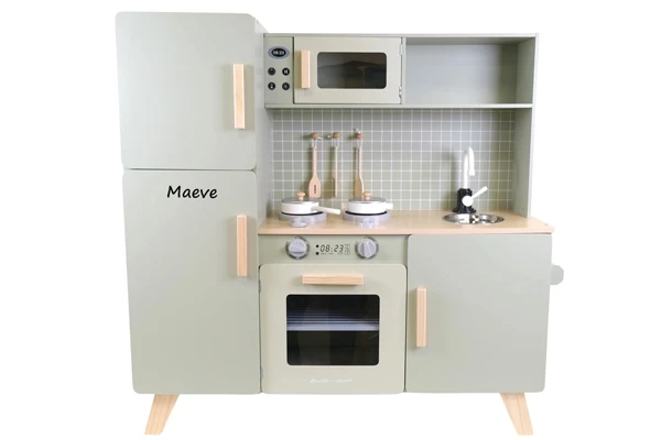 Voor kinderkeuken XL Modern retro groen