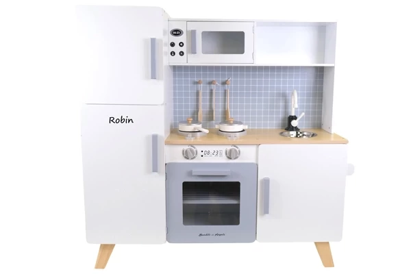 Voor kinderkeuken XL Modern wit-grijs