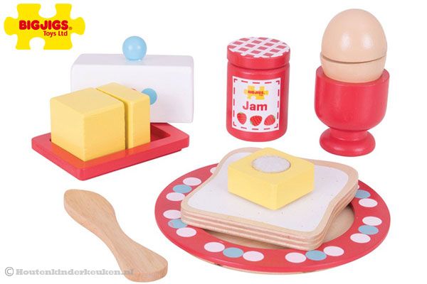 8-delige ontbijtset van het merk Bigjigs.