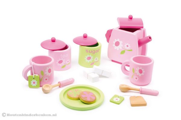 17 delige thee set Rosa.