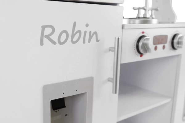 Optioneel: grijze naamsticker