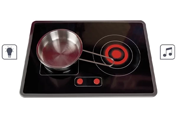 Kookinductieplaat met licht en geluid