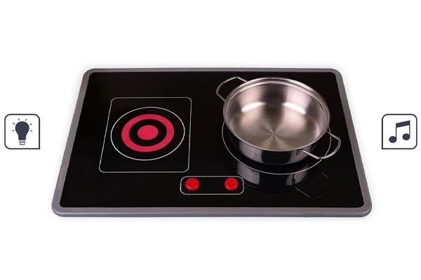 Inductiekookplaat met licht en geluid