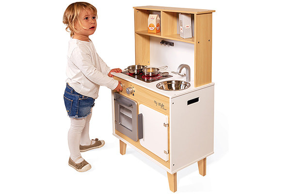 Oven met draaiknoppen met geluid.