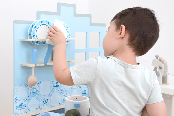 Inclusief borden en lepels.